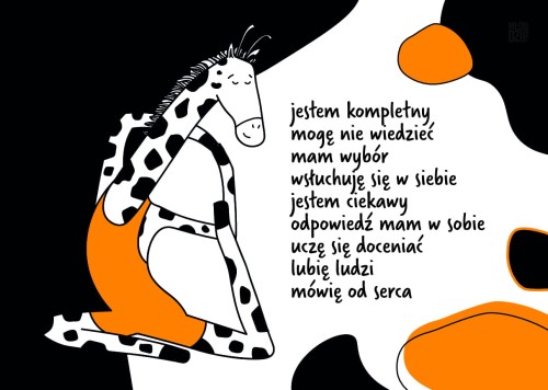 KARTKA-Żyrafa gimnastyczka